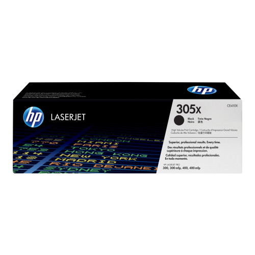 Hewlett-Packard HP 305X - Lång livslängd - svart - original - LaserJet - tonerkassett (CE410X)