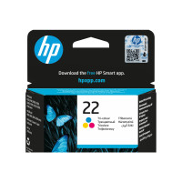 Produktbild för HP 22 - färg (cyan, magenta, gul) - original - bläckpatron