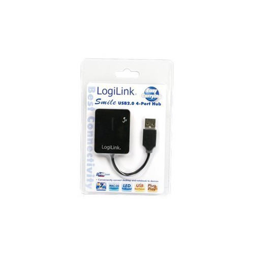 2direct LogiLink Smile USB2.0 4-Port Hub - hubb - 4 portar