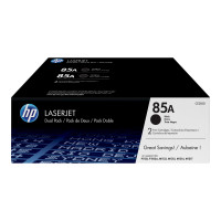 Produktbild för HP 85A - 2-pack - svart - original - LaserJet - tonerkassett (CE285AD)