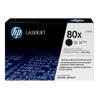 Produktbild för HP 80X - Lång livslängd - svart - original - LaserJet - tonerkassett (CF280X)