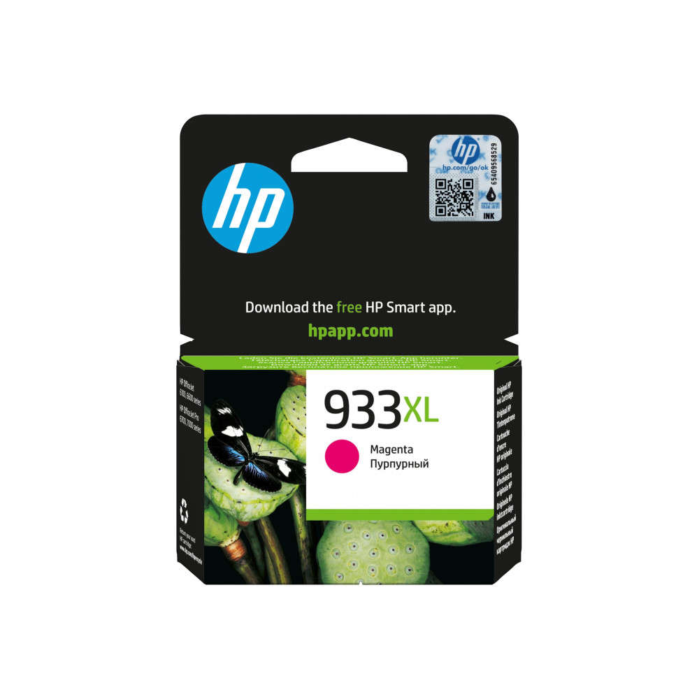 Produktbild för HP 933XL - Lång livslängd - magenta - original - bläckpatron