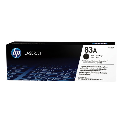 Hewlett-Packard HP 83A - svart - original - LaserJet - tonerkassett (CF283A)