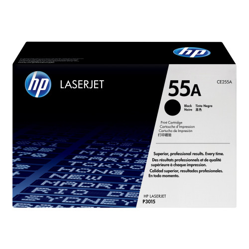 Hewlett-Packard HP 55A - svart - original - LaserJet - tonerkassett (CE255A)