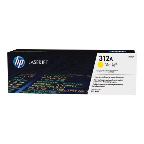 Hewlett-Packard HP 312A - gul - original - LaserJet - tonerkassett (CF382A)