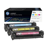 Produktbild för HP 131A - 3-pack - gul, cyan, magenta - original - LaserJet - tonerkassett (U0SL1AM)