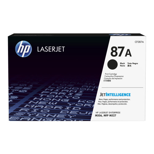 Hewlett-Packard HP 87A - svart - original - LaserJet - tonerkassett (CF287A)