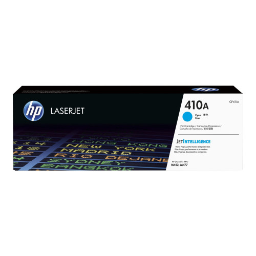 Hewlett-Packard HP 410A - cyan - original - LaserJet - tonerkassett (CF411A)