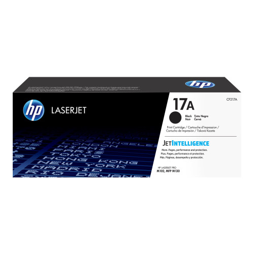 Hewlett-Packard HP 17A - svart - original - LaserJet - tonerkassett (CF217A)