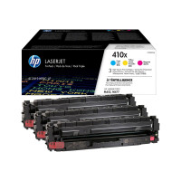 Produktbild för HP 410X - 3-pack - Lång livslängd - gul, cyan, magenta - original - LaserJet - tonerkassett (CF252XM)