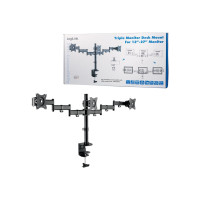 Produktbild för LogiLink monteringssats - justerbar arm - för 3 LCD-bildskärmar