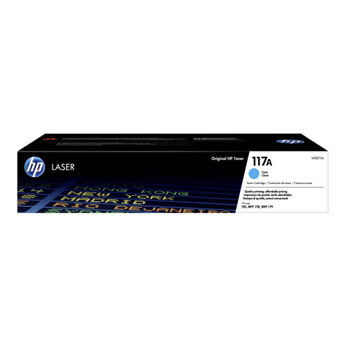 Hewlett-Packard HP 117A - cyan - original - tonerkassett (W2071A)