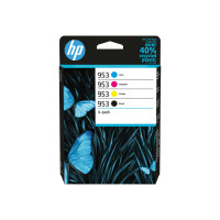 Produktbild för HP 953 - 4-pack - svart, gul, cyan, magenta - original - bläckpatron