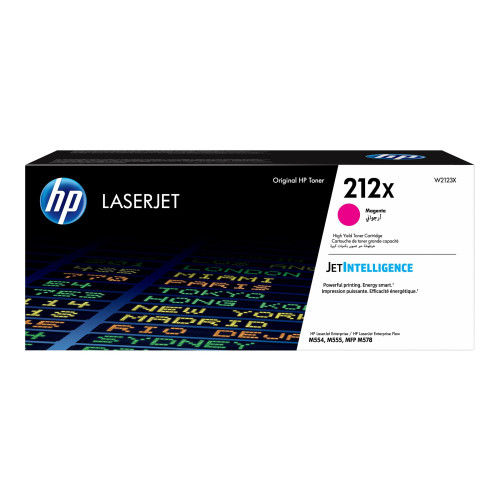 Hewlett-Packard HP 212X - Lång livslängd - magenta - original - LaserJet - tonerkassett (W2123X)