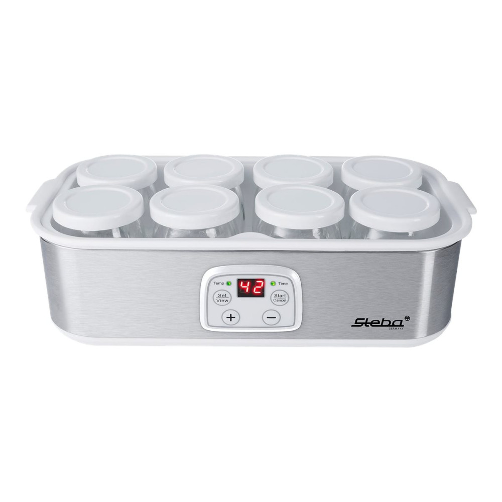 Produktbild för Steba JM 3 - yoghurtmaskin - rostfritt stål / vitt