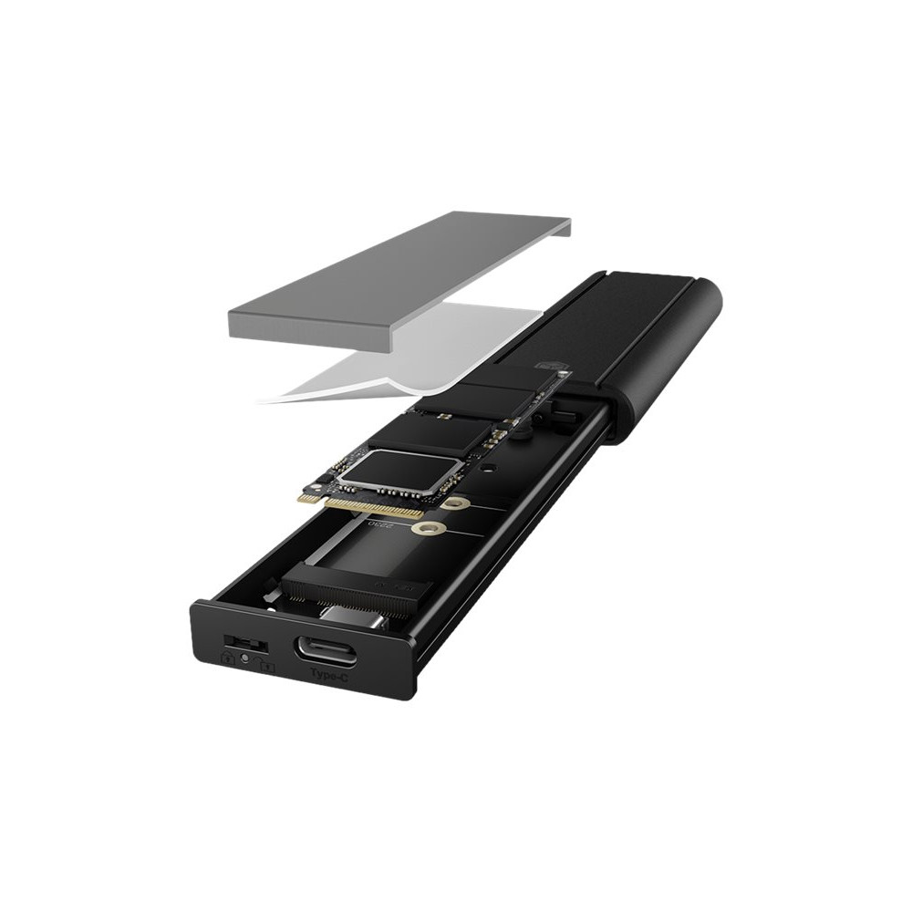 Produktbild för ICY BOX IB-1807MT-C31 - förvaringslåda - M.2 NVMe Card / PCIe (NVMe) - USB 3.2 (Gen 2)