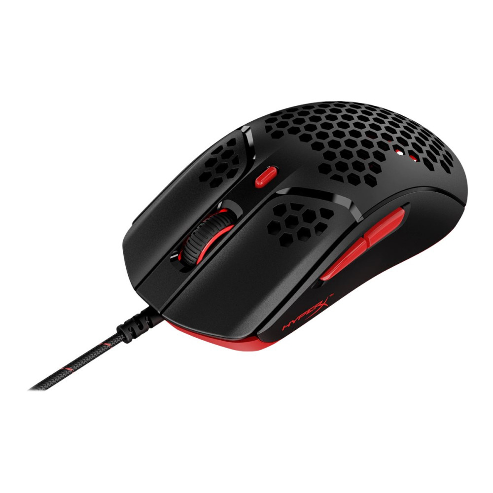 Produktbild för HyperX Pulsefire Haste - mus - USB 2.0 - svart / röd