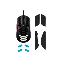 Produktbild för HyperX Pulsefire Haste - mus - USB 2.0 - svart / röd