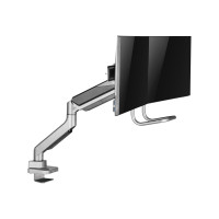 Produktbild för Nordic Office monteringssats - heavy-duty, gas spring with handle - för 2 monitorer - rymdgrå