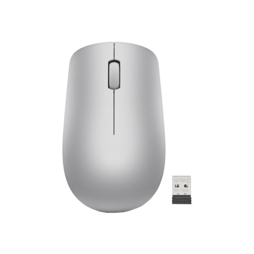 Lenovo Lenovo 530 Wireless Mouse - mus - 2.4 GHz - platinagrå