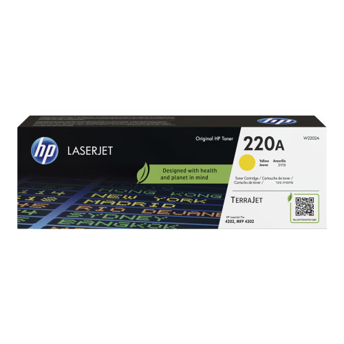 Hewlett-Packard HP 220A - gul - original - LaserJet - tonerkassett (W2202A)