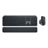 Produktbild för Logitech MX Keys S Combo - sats med tangentbord och mus - nordiskt (danska/finska/norska/svenska) - grafit - med Palm Rest Inmatningsenhet