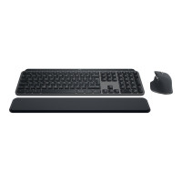 Produktbild för Logitech MX Keys S Combo - sats med tangentbord och mus - nordiskt (danska/finska/norska/svenska) - grafit - med Palm Rest Inmatningsenhet