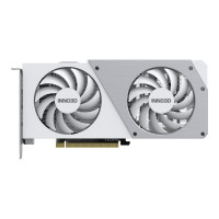 Produktbild för Inno3D GeForce RTX 4060 TWIN X2 OC WHITE - grafikkort - GeForce RTX 4060 - 8 GB - vit