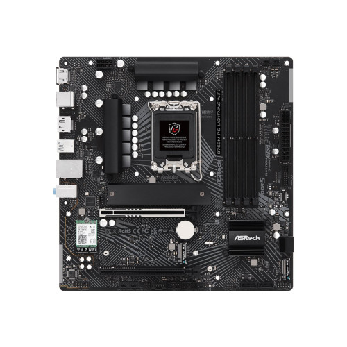 ASRock ASRock B760M PG LIGHTNING WIFI - moderkort - micro ATX - LGA1700-uttag - B760