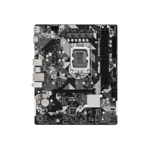 ASRock ASRock B760M-H/M.2 - moderkort - micro ATX - LGA1700-uttag - B760