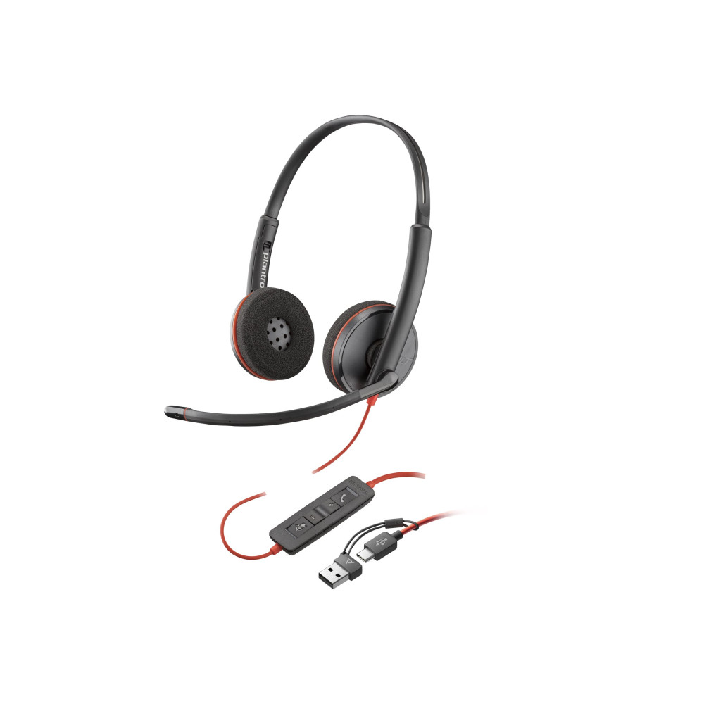 Produktbild för HP Poly Blackwire 3220 - headset - USB-C