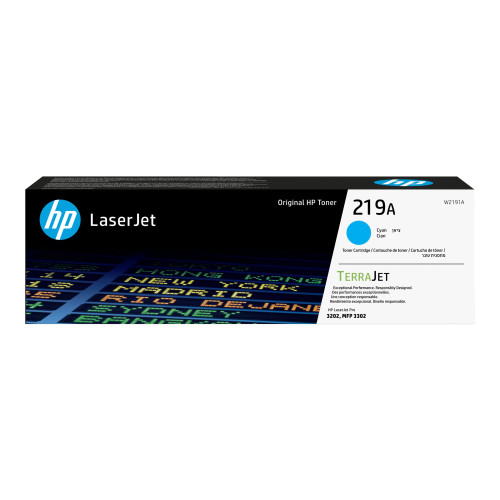 Hewlett-Packard HP 219A - cyan - original - LaserJet - tonerkassett (W2191A)