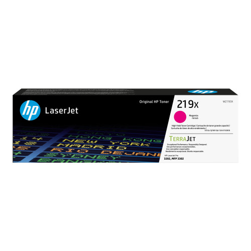 Hewlett-Packard HP 219X - Lång livslängd - magenta - original - LaserJet - tonerkassett (W2193X)