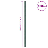 Produktbild för Ogräsmatta grön 4x100 m PP