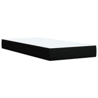Produktbild för Ramsäng med madrass svart 90x190 cm tyg