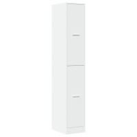 Produktbild för Apoteksskåp vit 30x41x174,5 cm konstruerat trä
