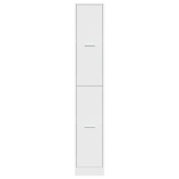 Produktbild för Apoteksskåp vit 30x41x174,5 cm konstruerat trä