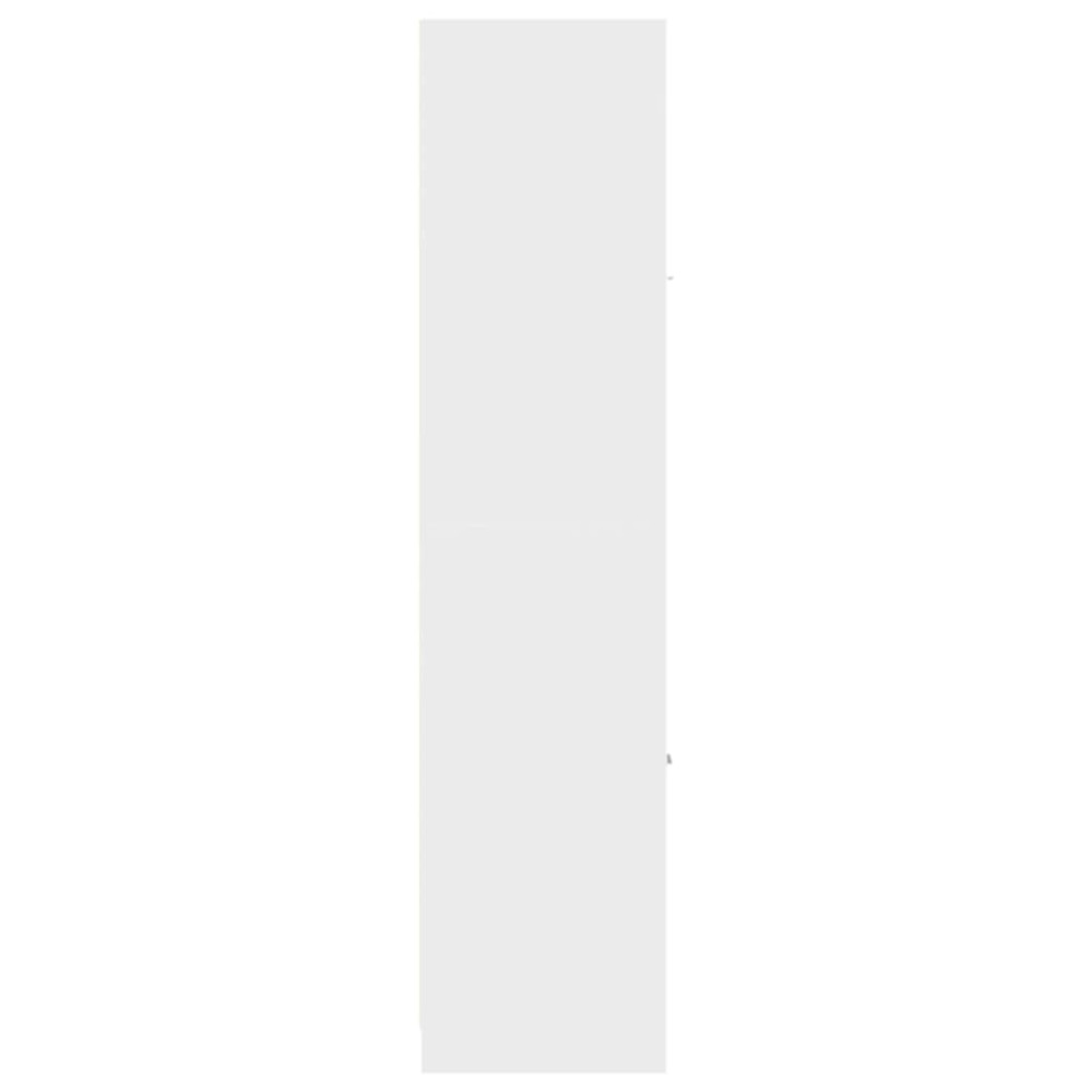 Produktbild för Apoteksskåp vit 30x41x174,5 cm konstruerat trä