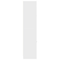 Produktbild för Apoteksskåp vit 30x41x174,5 cm konstruerat trä