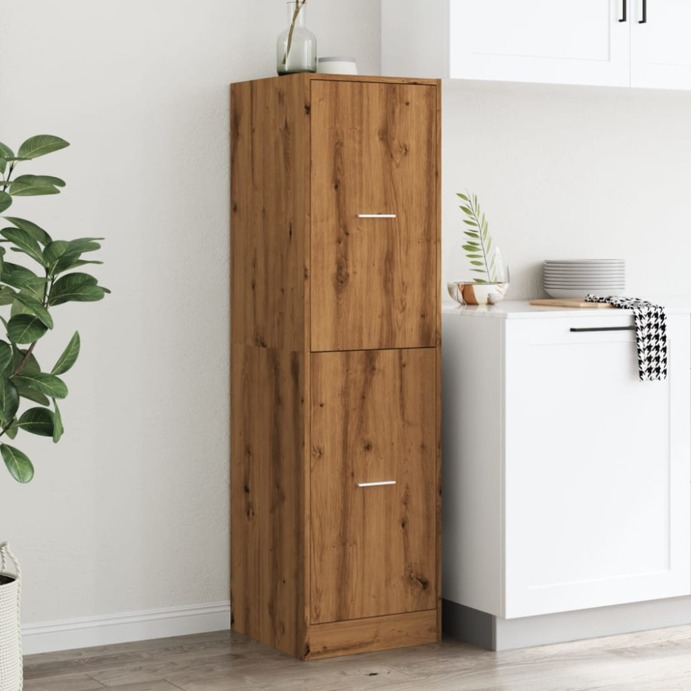 Produktbild för Apoteksskåp ek 40x41x144,5 cm konstruerat trä