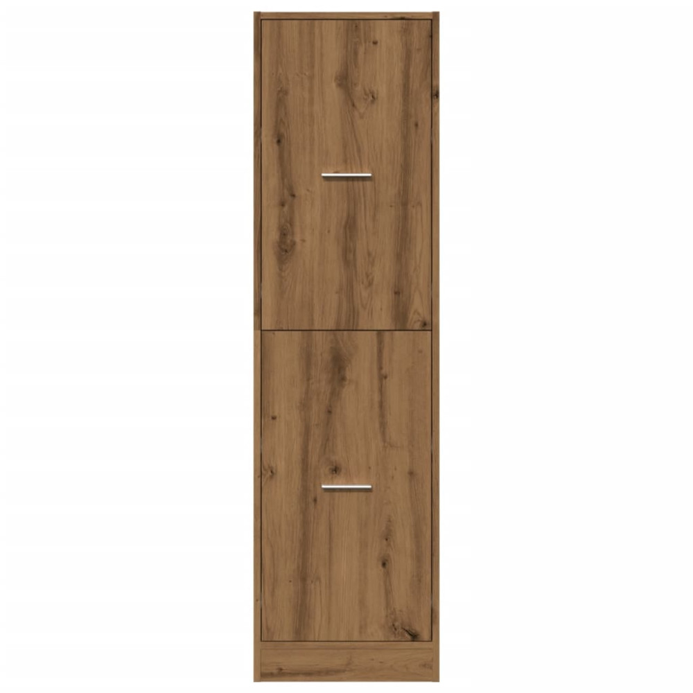 Produktbild för Apoteksskåp ek 40x41x144,5 cm konstruerat trä