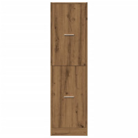 Produktbild för Apoteksskåp ek 40x41x144,5 cm konstruerat trä