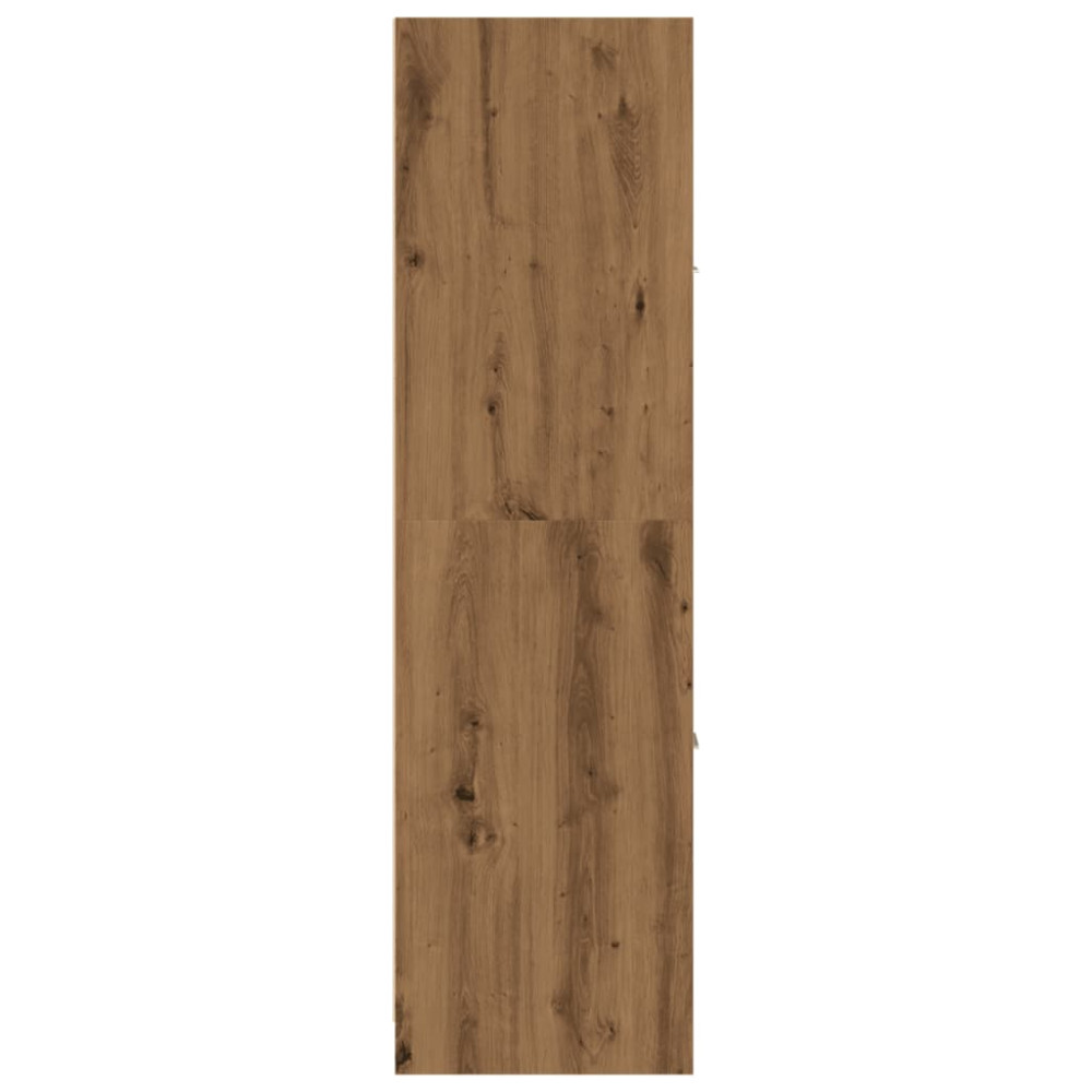 Produktbild för Apoteksskåp ek 40x41x144,5 cm konstruerat trä