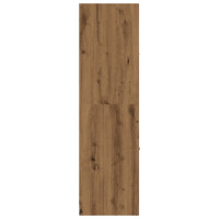 Produktbild för Apoteksskåp ek 40x41x144,5 cm konstruerat trä