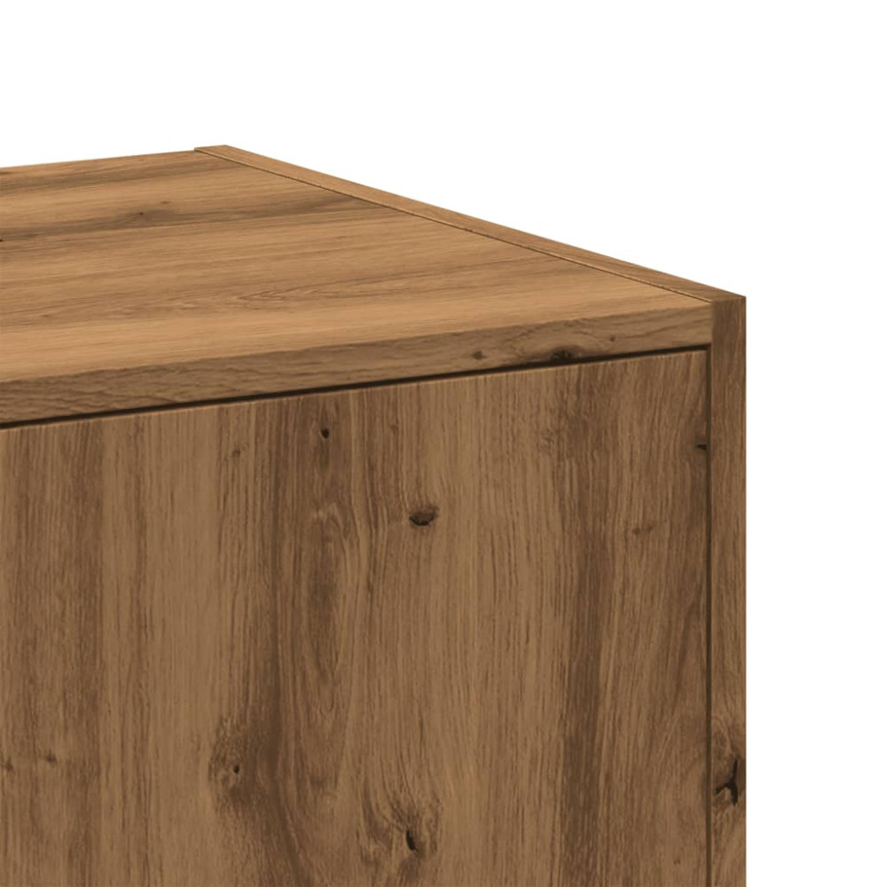 Produktbild för Apoteksskåp ek 40x41x144,5 cm konstruerat trä