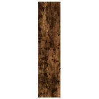 Produktbild för Apoteksskåp rökfärgad ek 30x41x174,5 cm konstruerat trä