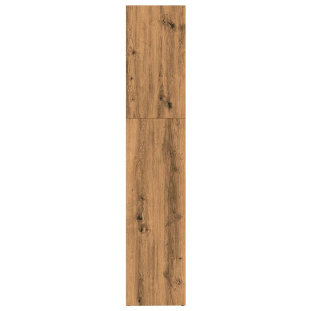 Produktbild för Bokhylla ek 80x30x152 cm konstruerat trä