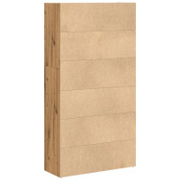 Produktbild för Bokhylla ek 80x30x152 cm konstruerat trä