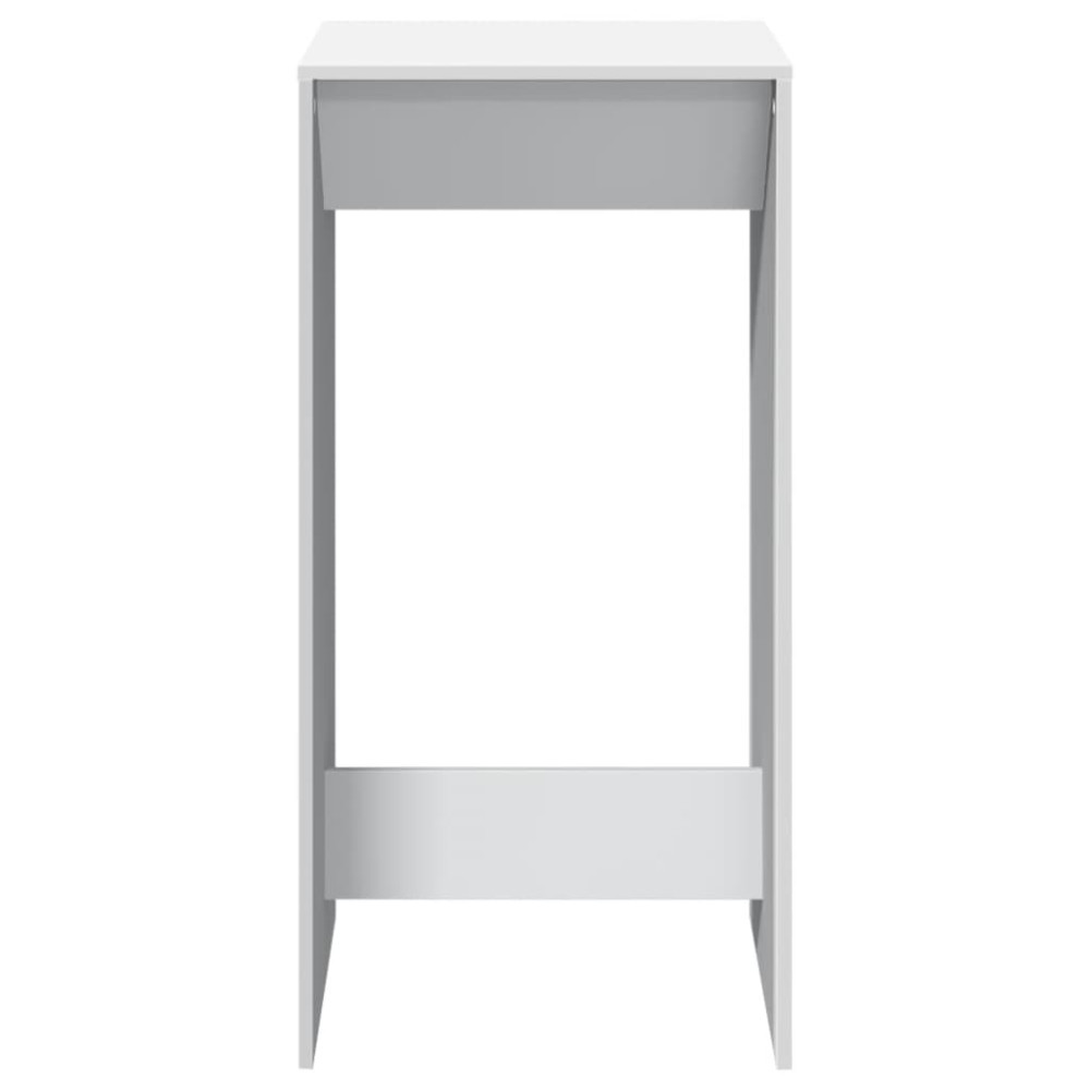 Produktbild för Barbord vit 51x50x103,5 cm konstruerat trä