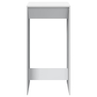 Produktbild för Barbord vit 51x50x103,5 cm konstruerat trä